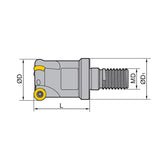 QCH series QCH - RD  QCH-15/20/35/32/42-RDKW0702/1003/12T3-M8/10/12/16-02/04/05/ - Makotools Industrial Supply Tools for Metal Cutting